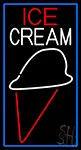 Simple Ice Cream Cone LED Neon Sign