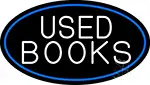 Used Books With Blue Border LED Neon Sign