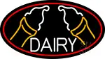 White Dairy With Ice Cream LED Neon Sign