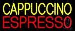 Yellow Cappuccino Red Espresso LED Neon Sign