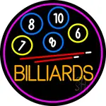 Billiards With Logo 2 LED Neon Sign