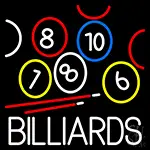 Billiards With Logo LED Neon Sign