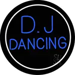 Dj Dancing Circle LED Neon Sign