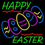 Happy Easter With Egg 1 LED Neon Sign