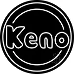 Keno With Oval Border LED Neon Sign