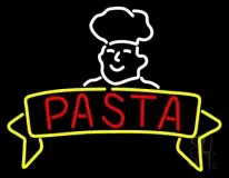 Pasta With Chef LED Neon Sign