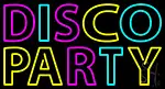 Disco Party 3 LED Neon Sign