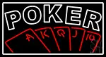 Double Storke Poker 1 LED Neon Sign