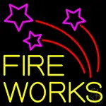 Double Stroke Fire Works 2 LED Neon Sign