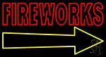 Fireworks With Arrow LED Neon Sign