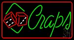Green Craps Dice LED Neon Sign