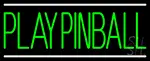 Green Play Pinball LED Neon Sign