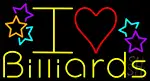 I Love Billiards 1 LED Neon Sign