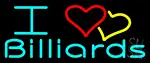 I Love Billiards 2 LED Neon Sign