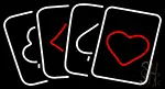 Poker Cards Icon LED Neon Sign
