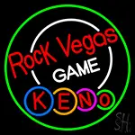 Rock Vegas Keno 1 LED Neon Sign
