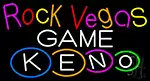Rock Vegas Keno 2 LED Neon Sign