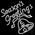 Seasons Greetings With Bell LED Neon Sign