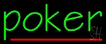 Vertical Poker 1 LED Neon Sign