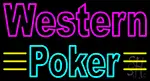 Western Poker 3 LED Neon Sign