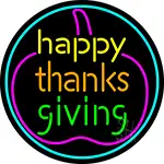 Happy Thanksgiving 2 LED Neon Sign