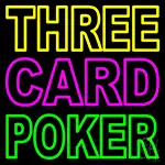 Three Card Poker 2 LED Neon Sign