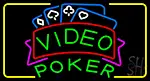 Video Poker 2 LED Neon Sign