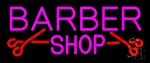 Barber Shop With Scissor LED Neon Sign