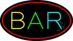 Multi Color Bar Oval LED Neon Sign