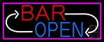 Bar Reverse Open LED Neon Sign