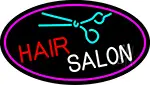 Blue Hair Salon Logo LED Neon Sign