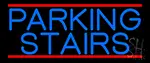 Blue Parking Stairs LED Neon Sign