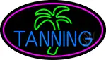 Blue Tanning Palm Tree LED Neon Sign