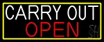 Carry Out Open LED Neon Sign