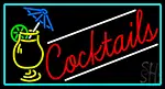 Cocktail And Martini Umbrella Cup Bar LED Neon Sign
