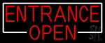Entrance Red Open LED Neon Sign