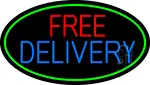 Free Delivery Oval With Green Borders LED Neon Sign