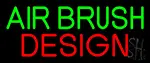 Green Air Brush Design LED Neon Sign