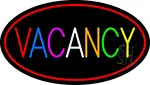 Multi Colored Vacancy With Red Border LED Neon Sign