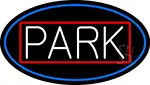 Park Oval With Blue Border LED Neon Sign