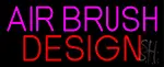 Pink Airbrush Design LED Neon Sign