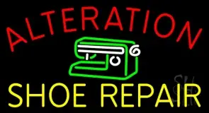 Alteration Shoe Repair Block LED Neon Sign