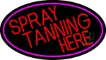 Red Spray Tanning Here LED Neon Sign