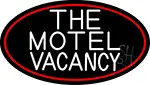 The Motel Vacancy With Red Border LED Neon Sign