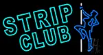 Turquoise Strip Club LED Neon Sign
