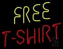 Free T Shirts LED Neon Sign