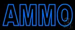 Blue Ammo LED Neon Sign