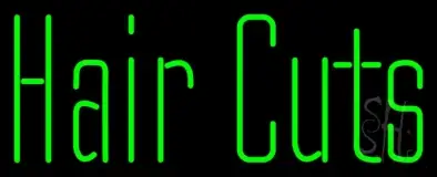 Green Hair Cuts LED Neon Sign