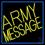 Custom Army With Blue Border LED Neon Sign