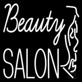 White Beauty Salon With Girl LED Neon Sign